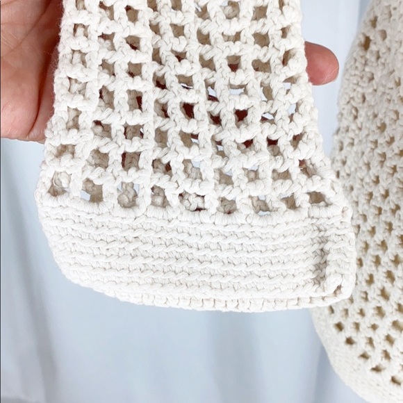 Anthro Hand Knit By Dollie Open Stitch Anchor Top - Picture 6 of 8